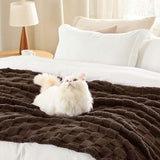 Jacquard Shaggy Sherpa Blanket