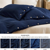 Rayon Derived from Bamboo and Linen Duvet Cover Set