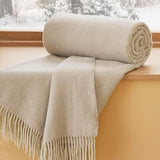 Bedsure 100% Wool Woven Blanket