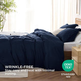 Polyester and Rayon Derived Duvet Cover Set