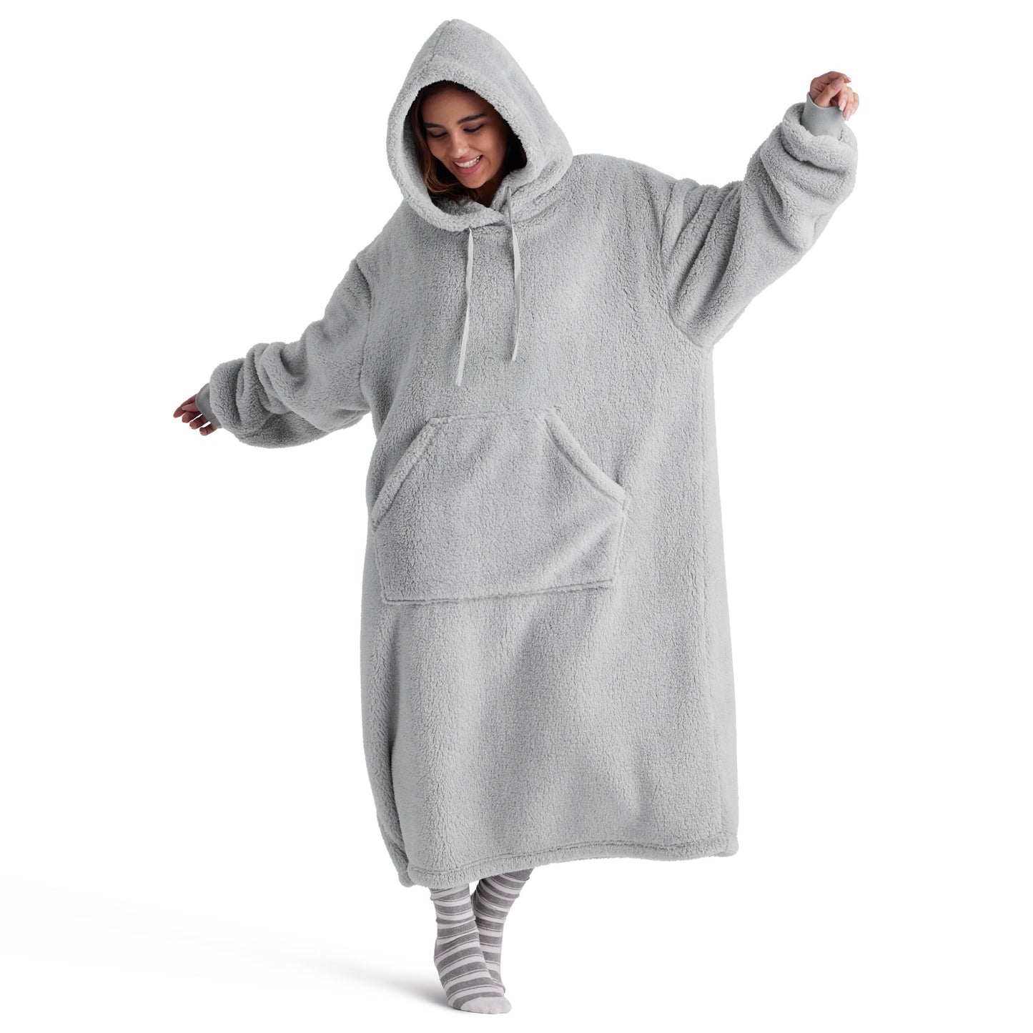 GentleSoft® Ultra Soft Long Shaggy Sherpa Hooded Blanket