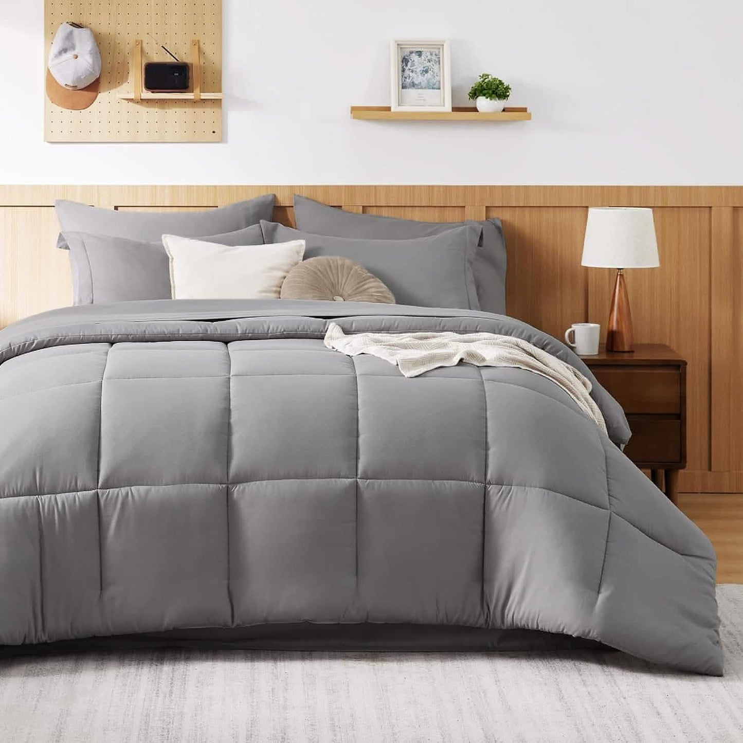 Comforter Set - 7 Pieces Solid