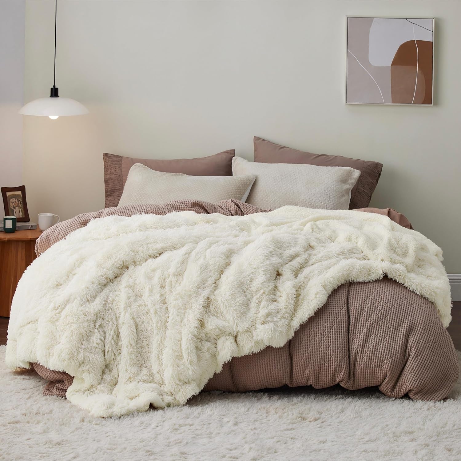 Bedsure Fuzzy Faux Fur Blanket