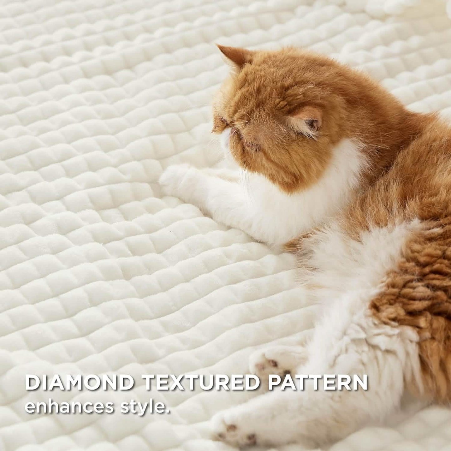 Ivory Fleece Blanket