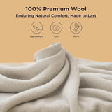 Bedsure 100% Wool Woven Blanket