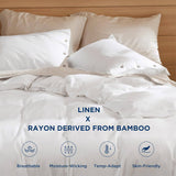 Rayon Derived from Bamboo and Linen Duvet Cover Set