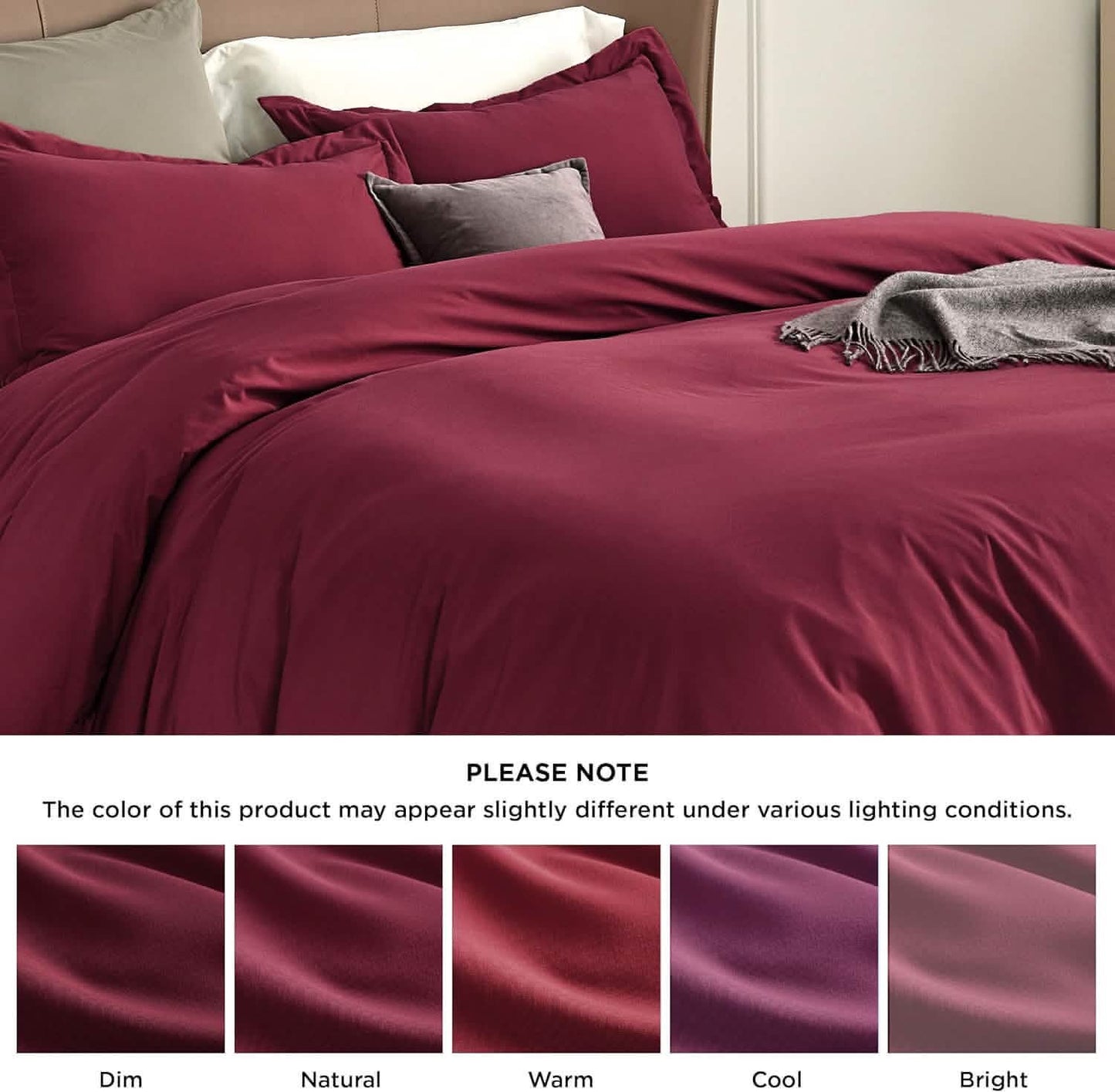 Brushed Polyester Microfiber Duvet Cover Set