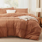 Striped Tufted Embroidery Duvet Cover Set