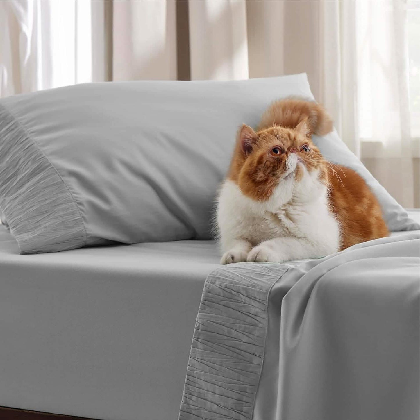 Ruched Sheet Set