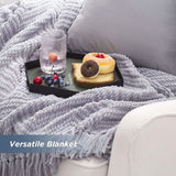 Versatile Knit Woven Chenille Blanket