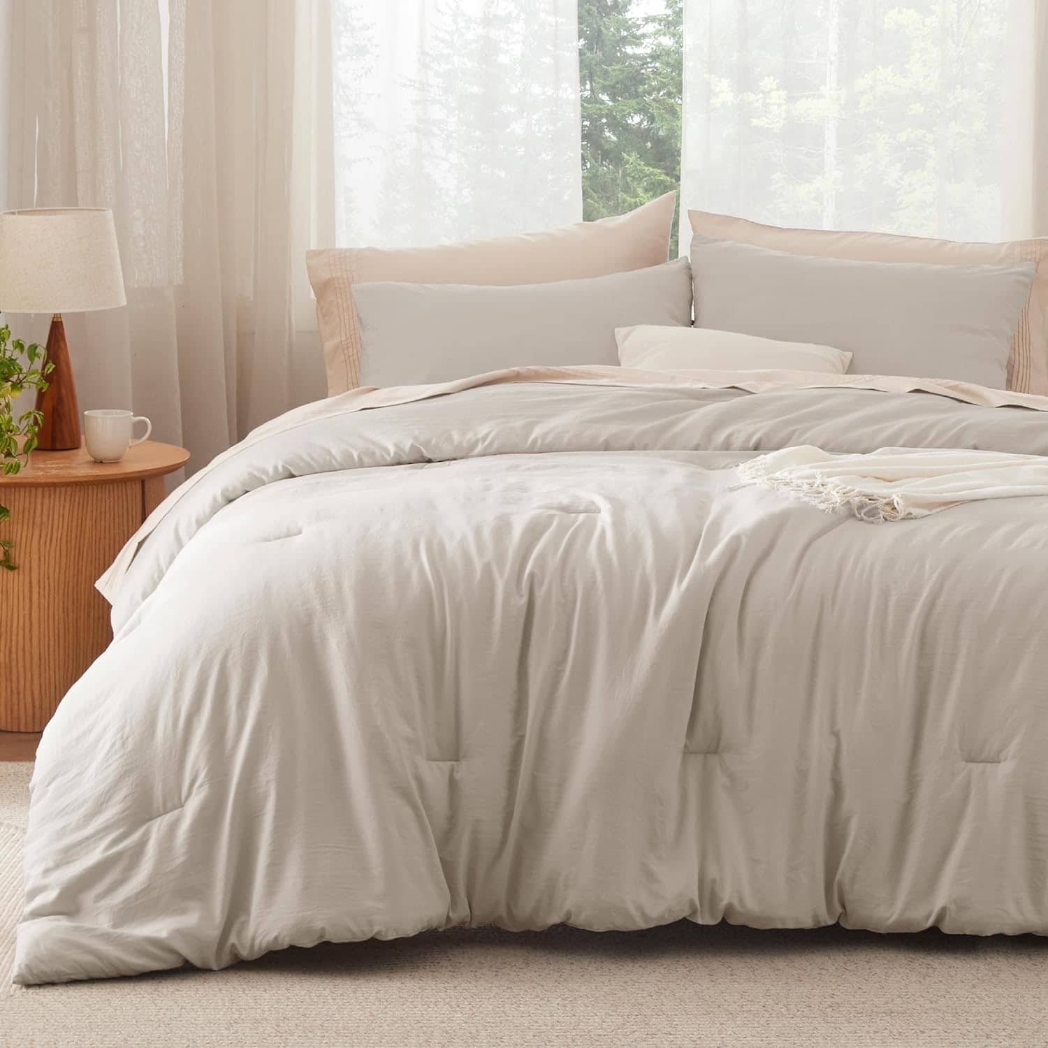 Prewashed Reversible Comforter Set