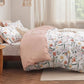 Reversible Pale Duvet Cover Set