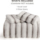 Carved Faux Rabbit Fur Duvet Cover Set Khaki