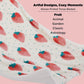 Printed Throw Sherpa Blanket strawberry Dots