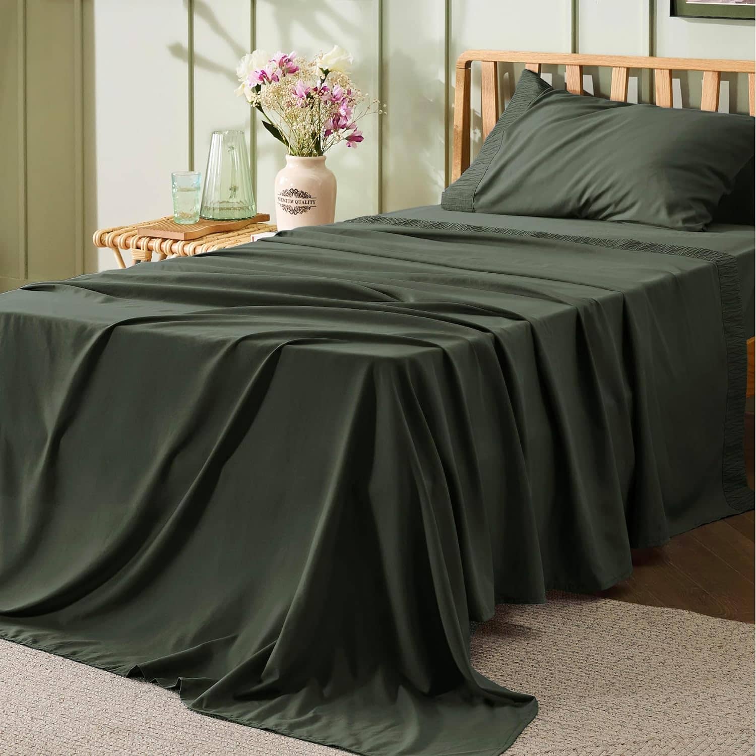 Ruched Sheet Set-1