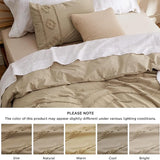 Bedsure 100% Cotton Tufted Duvet Cover Set 3-Piece