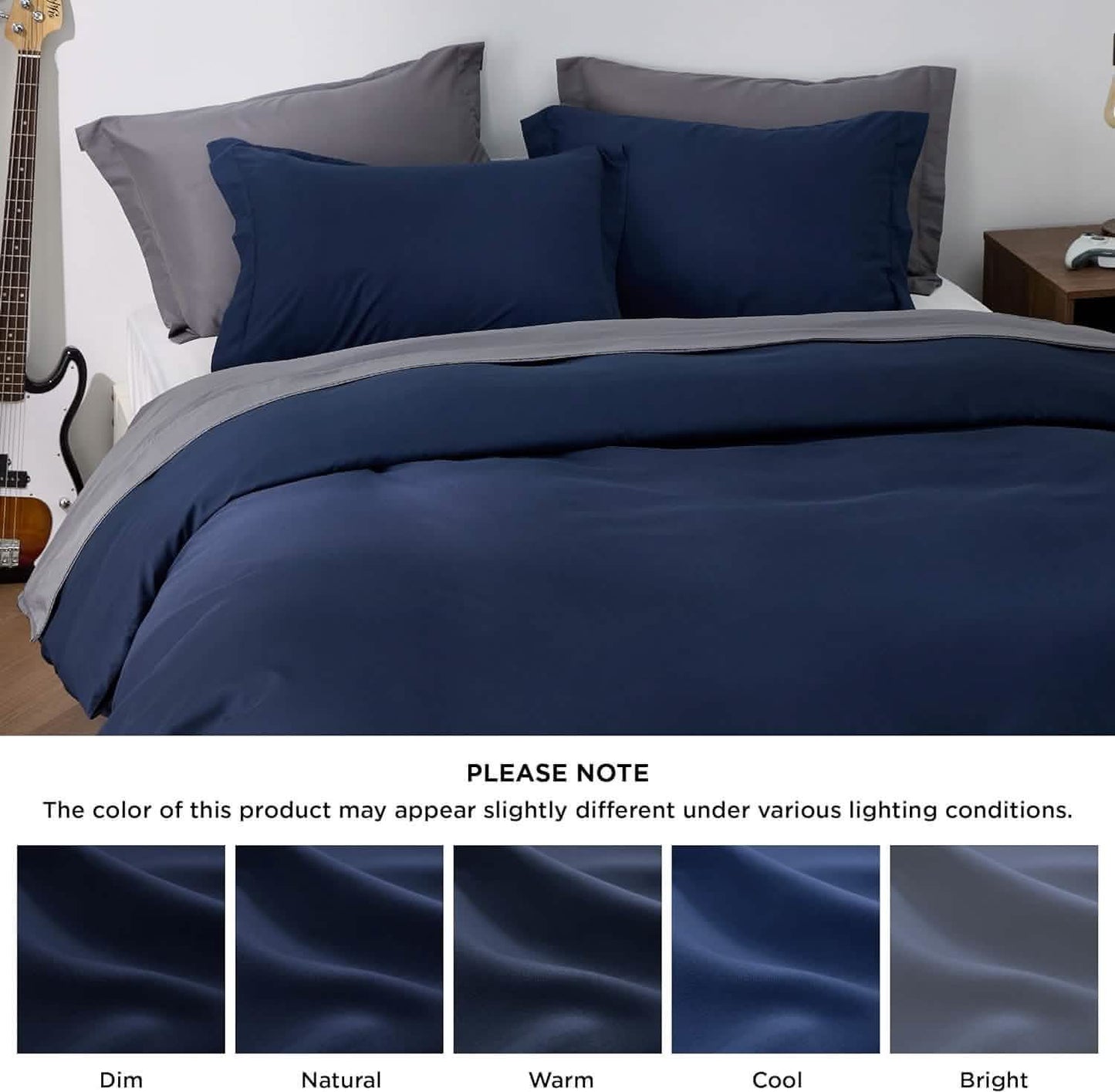 Brushed Polyester Microfiber Duvet Cover Set