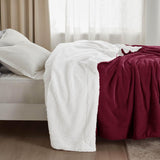 Sherpa and Fleece Reversible Blanket-2