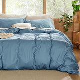 Bedsure Lyocell-Cotton Blend Prewashed Duvet Cover Set