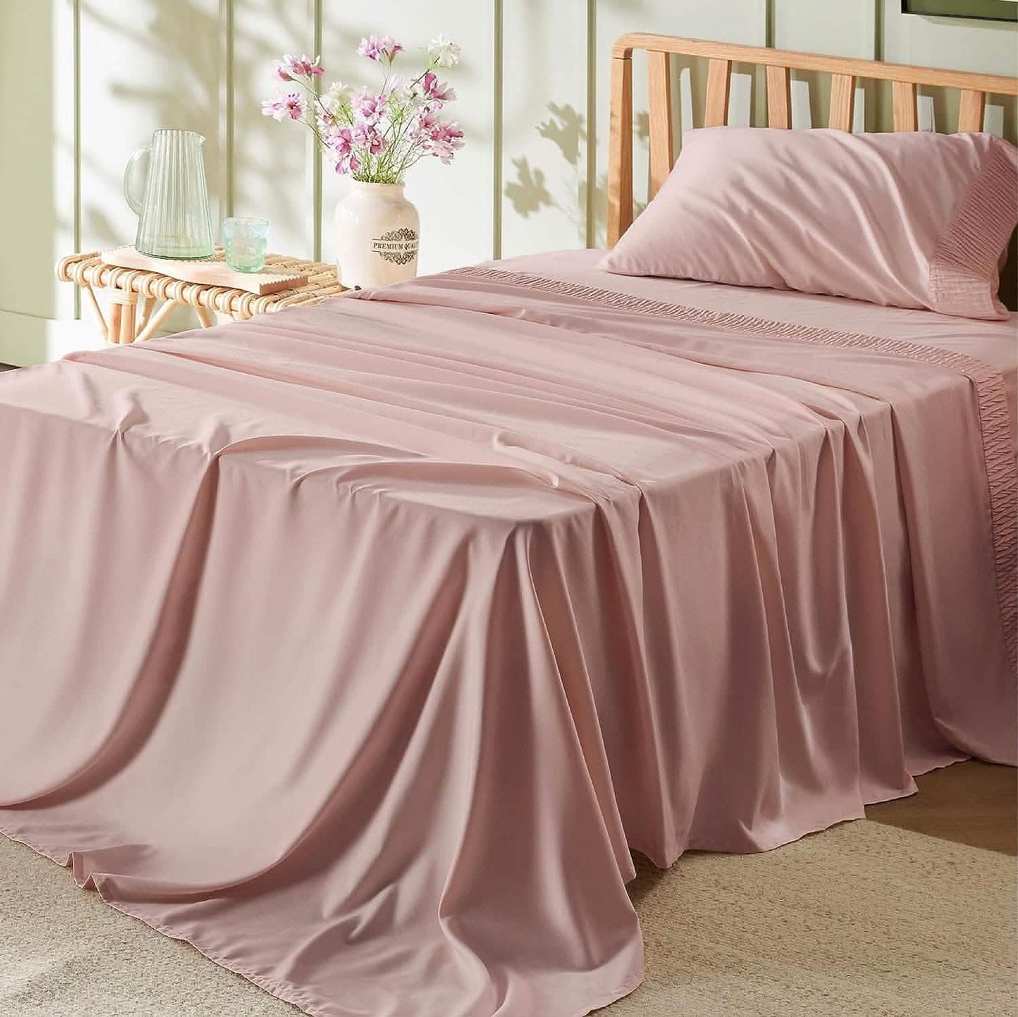 Ruched Sheet Set