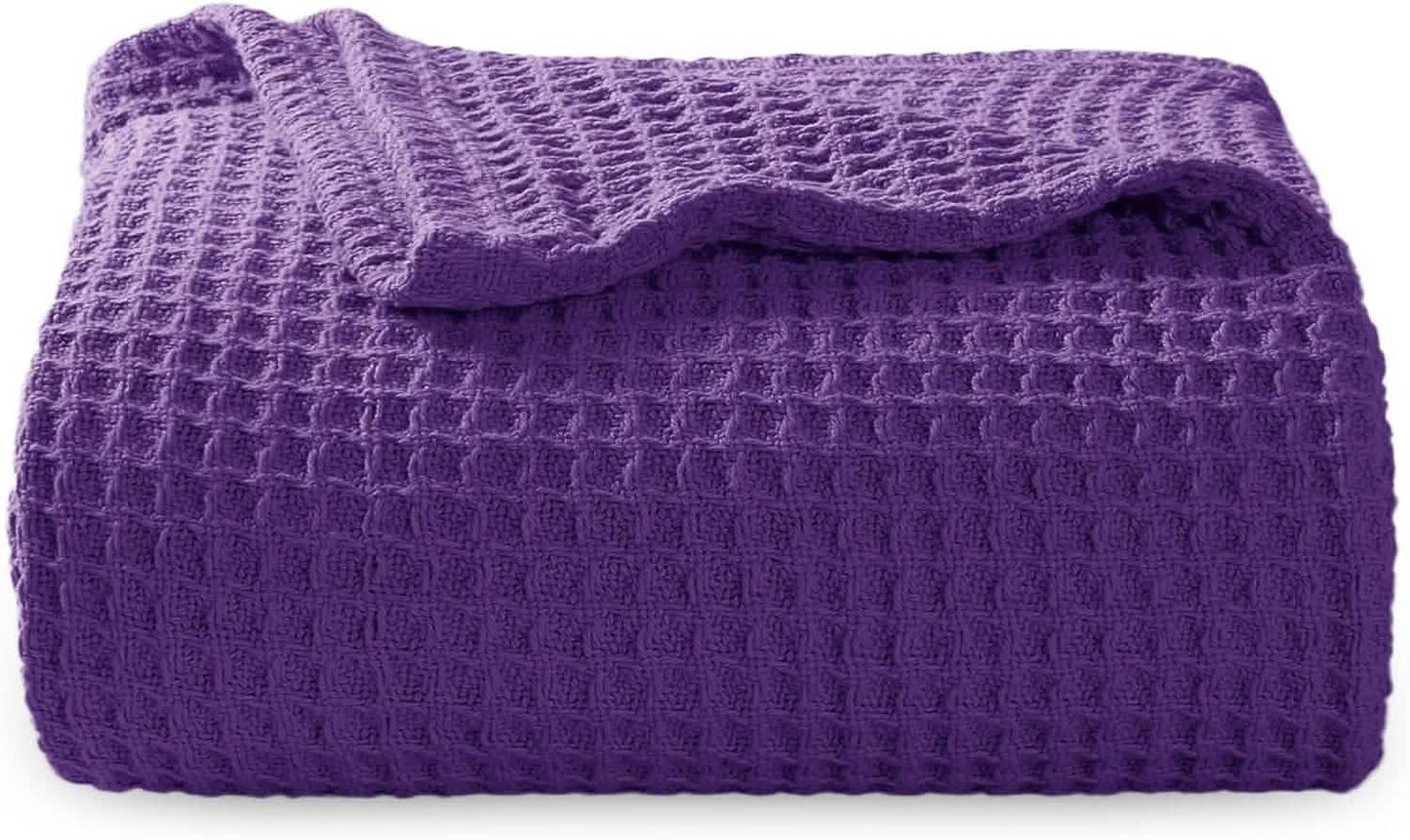 Cotton Waffle Weave Blanket
