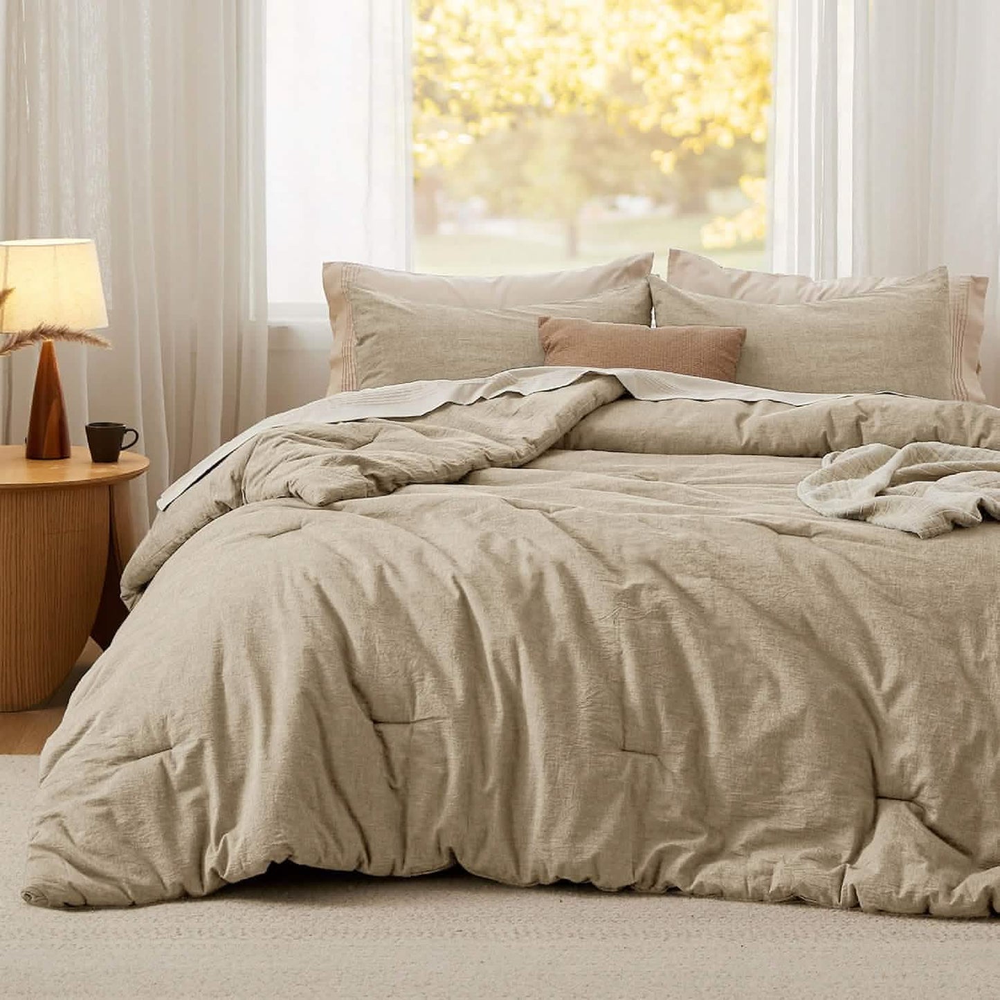 Prewashed Cotton Comforter Set