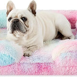 Orthopedic Long Faux Fur Flannel Dog Sofa