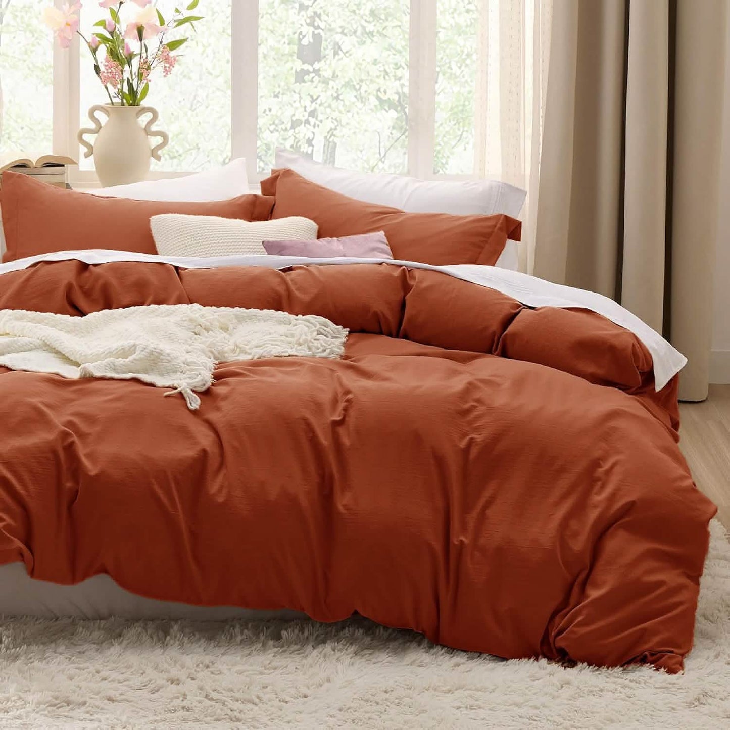 Prewashed Polyester Microfiber Duvet Cover Set