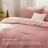 Prewashed Plain Comforter Set