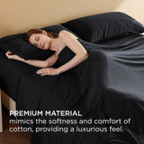 Bedsure Faux Cotton Flannel Sheet Set