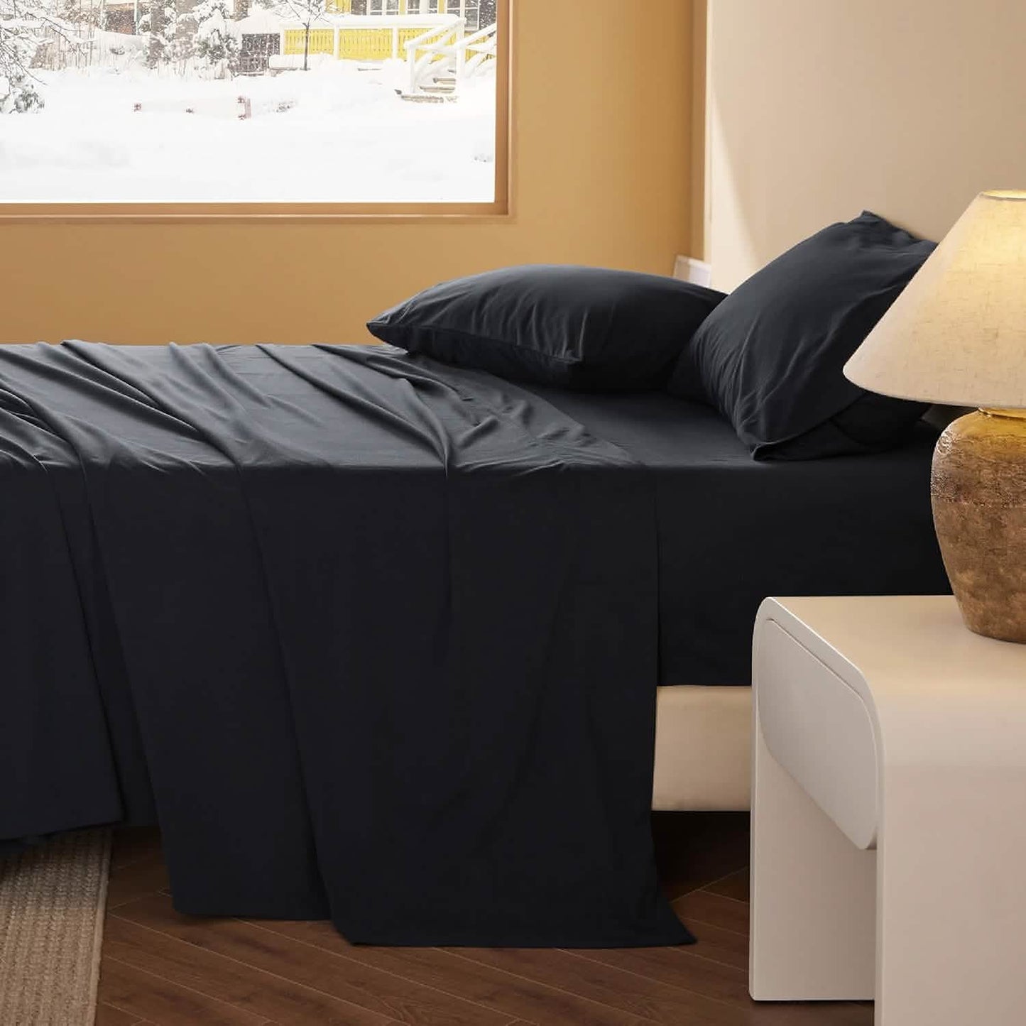 Faux Cotton Flannel Sheet Set
