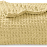 100% Cotton Waffle Weave Blankets