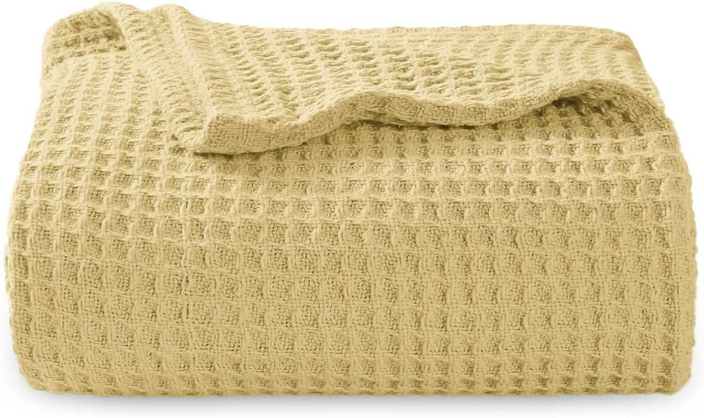Cotton Waffle Weave Blanket