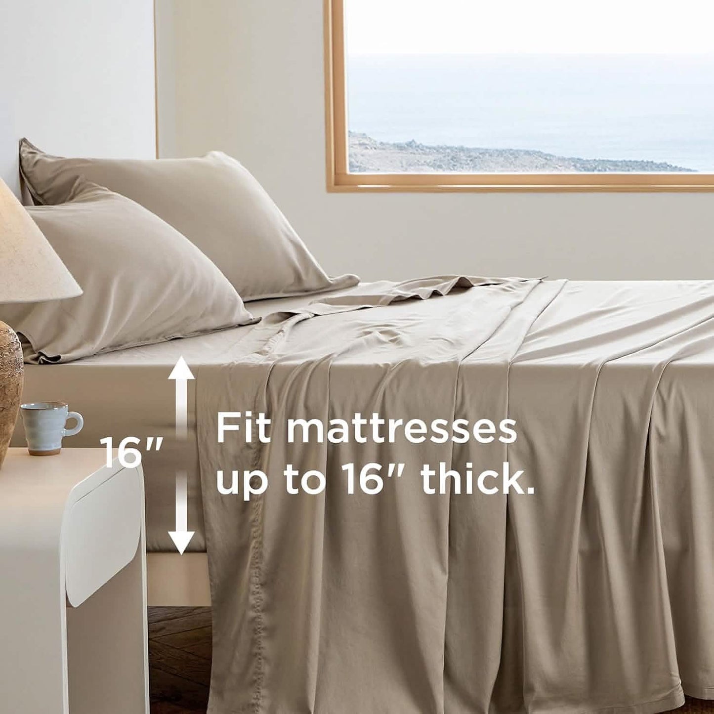 Lyocell Cotton Blend Washed Sheet Set
