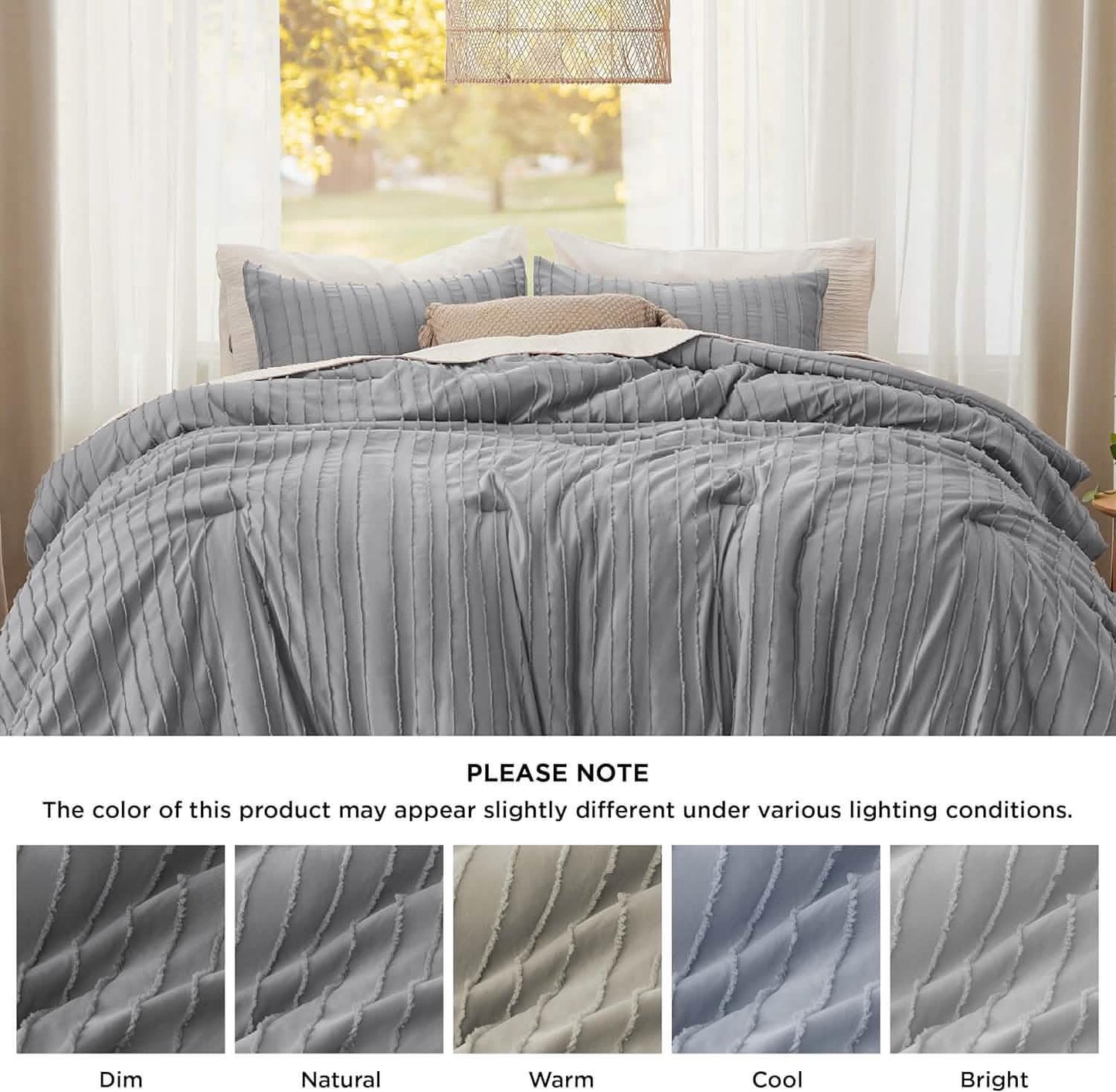 GentleSoft™ Clipped Jacquard Comforter Set