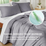 Bedsure Rayon Derived from Bamboo Duvet Cover Set