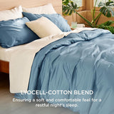 Bedsure Lyocell-Cotton Blend Prewashed Duvet Cover Set