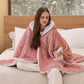 Heated Sherpa Fleece Blanket Hoodie