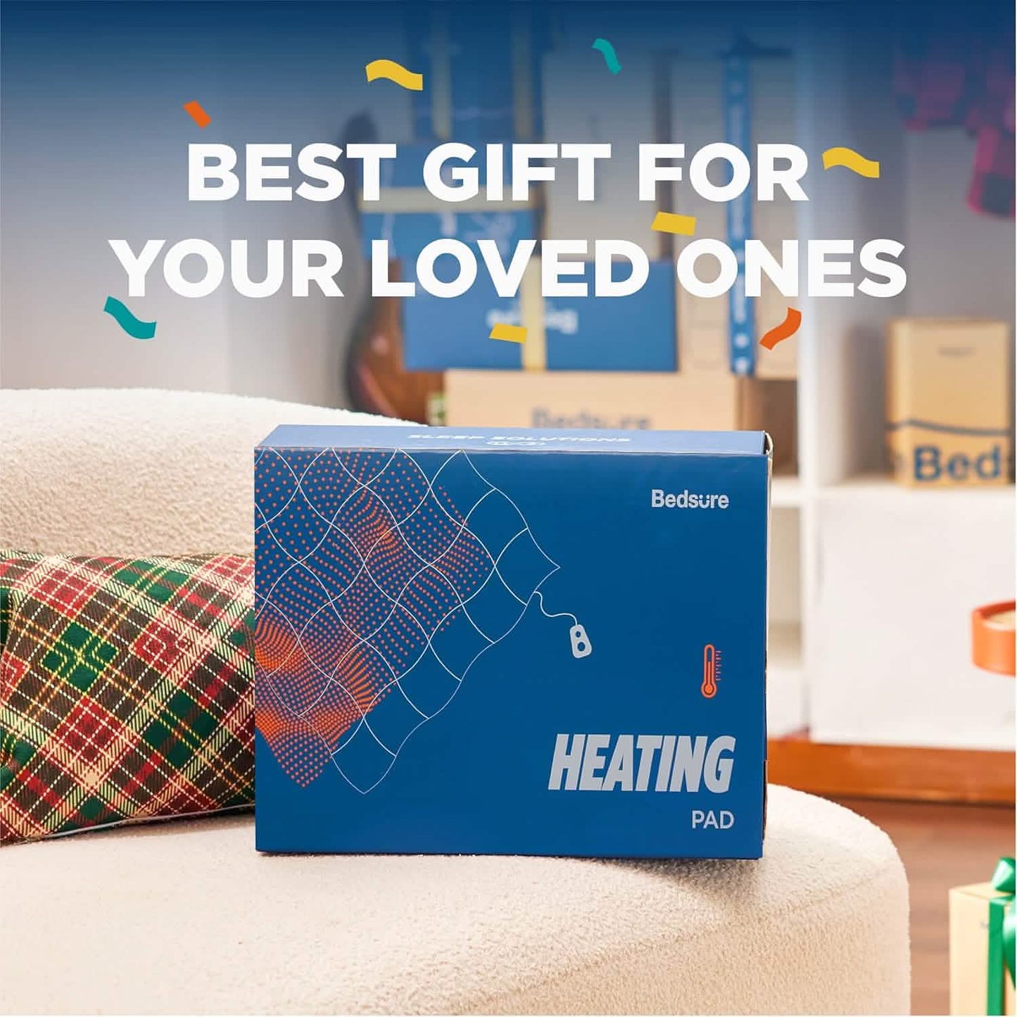 Weighted Heating Pad with Massager