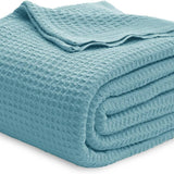 100% Cotton Waffle Weave Blankets