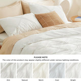 Bedsure Velvet Pinch-Pleated Duvet Cover Set