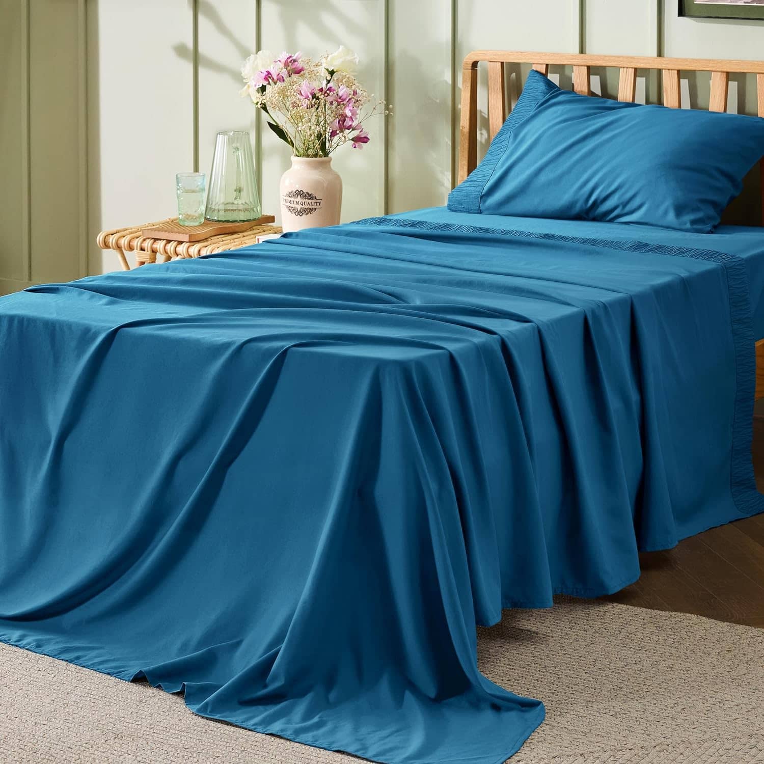 Ruched Sheet Set-1