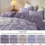 Prewashed Plain Comforter Set