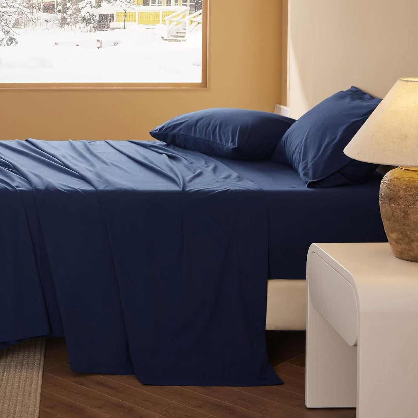 Faux Cotton Flannel Sheet Set
