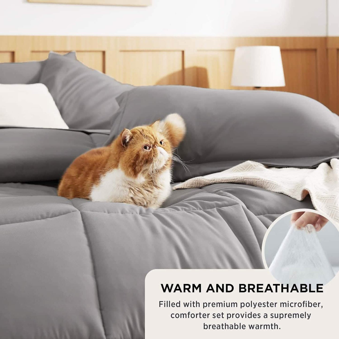 Comforter Set - 7 Pieces Solid