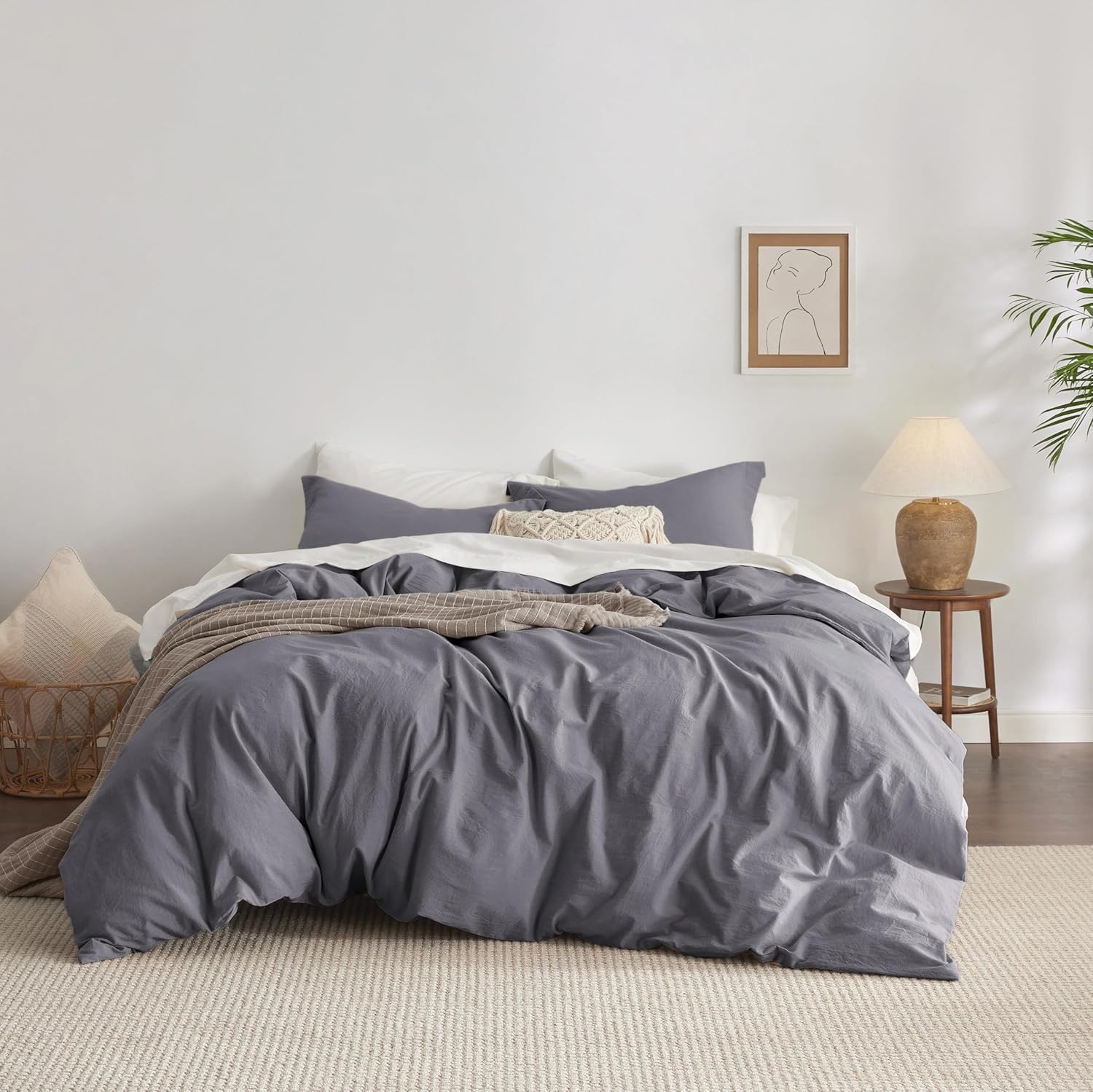 100% Washed Cotton Duvet Cover