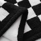 Ultra-Soft Double Side Yarn Sherpa Checkered Blanket