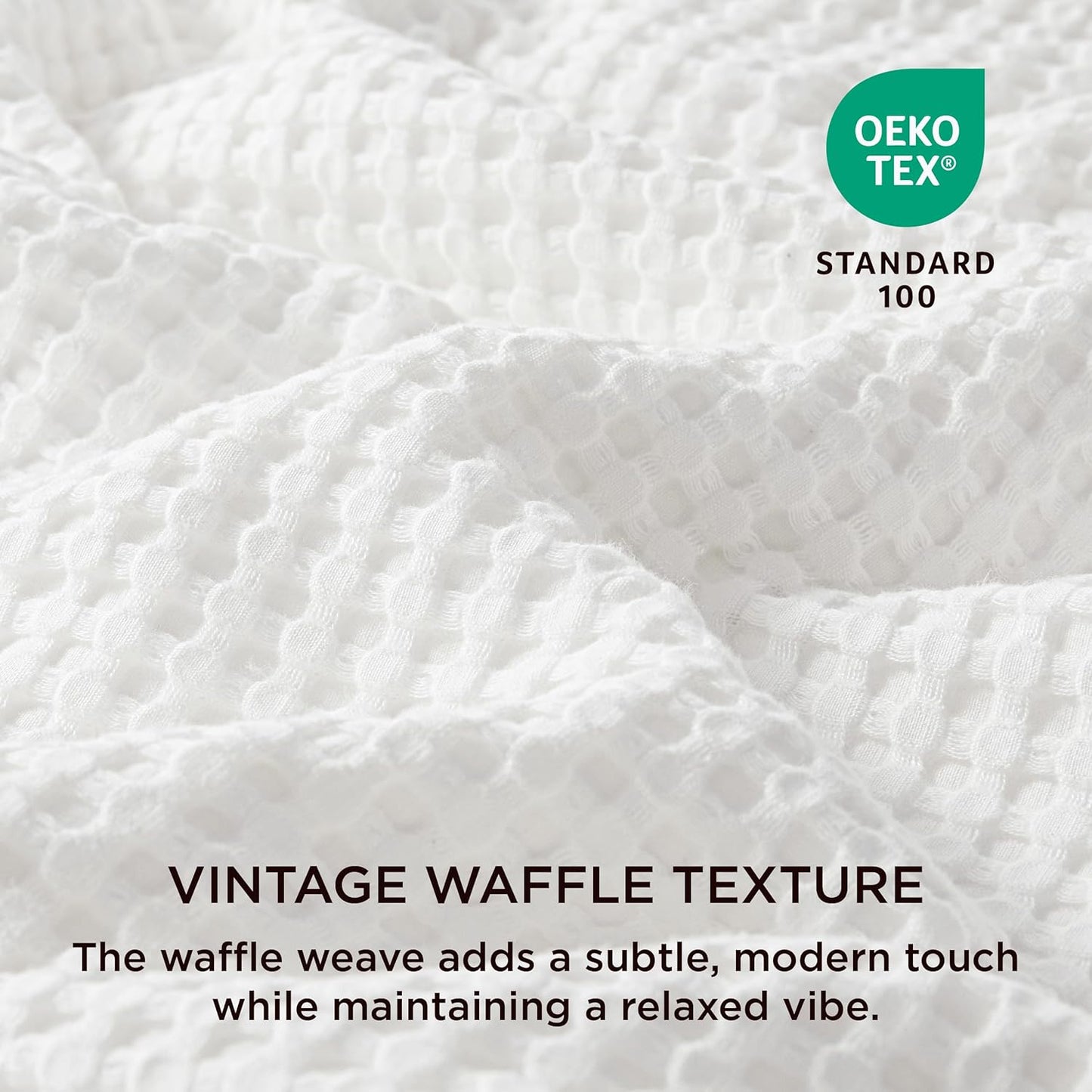 Cooling Waffle Duvet Cover Set
