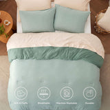 Prewashed Plain Comforter Set