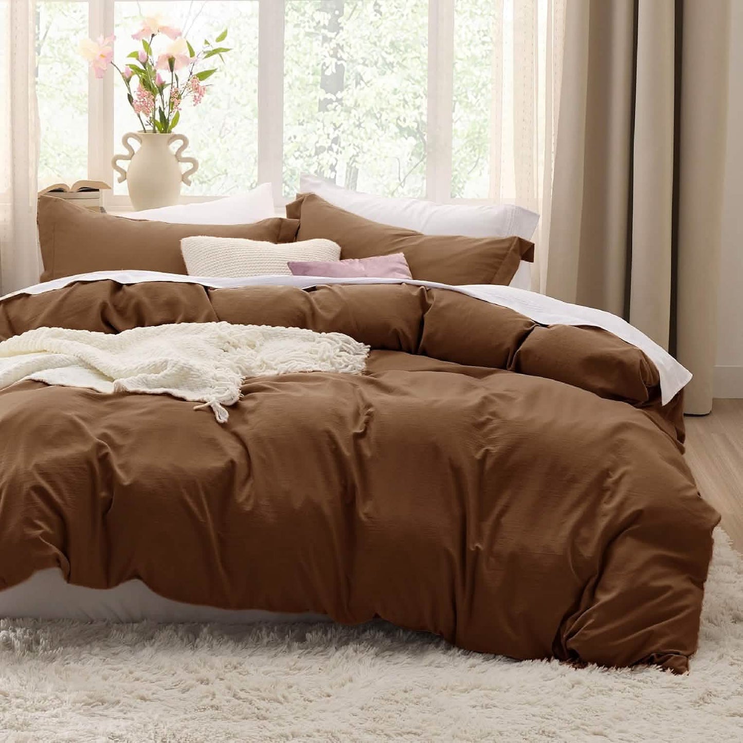 Prewashed Polyester Microfiber Duvet Cover Set